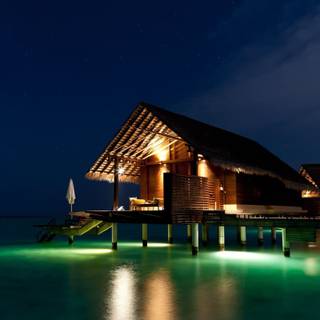 Maldives night wallpaper