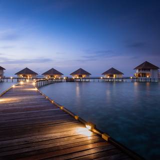 Maldives night wallpaper