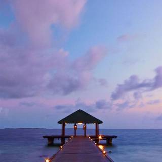 Maldives night wallpaper