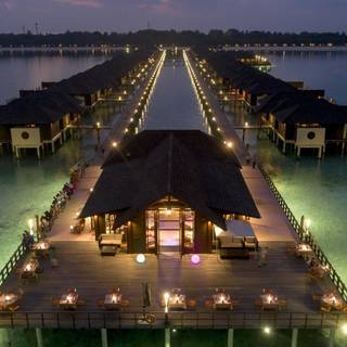 Maldives night wallpaper