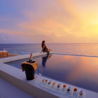 Maldives night wallpaper