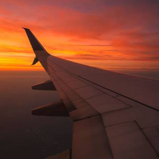 Airplane night wallpaper