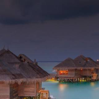 Maldives night wallpaper