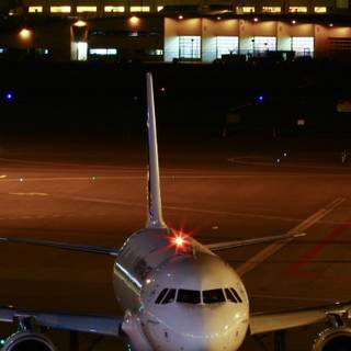 Airplane night wallpaper