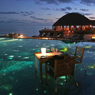 Maldives night wallpaper