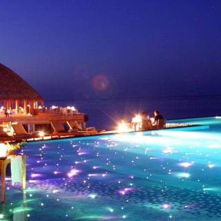 Maldives night wallpaper