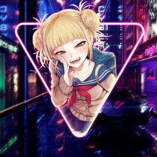 Neon PC anime wallpaper