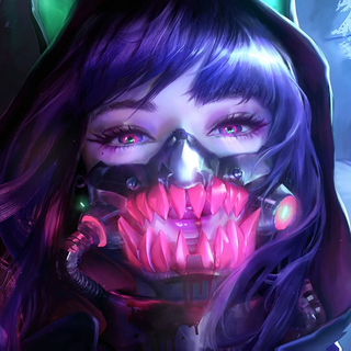 Neon PC anime wallpaper