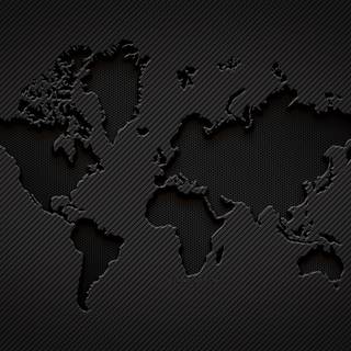 World map dark wallpaper