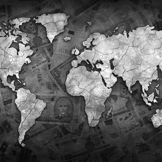 World map dark wallpaper