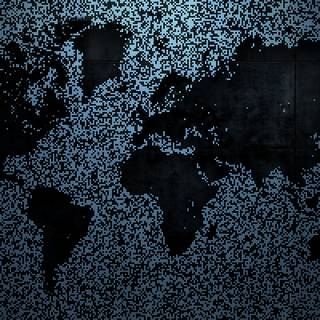World map dark wallpaper