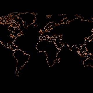 World map dark wallpaper