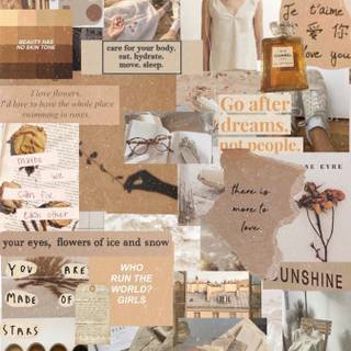 Nature collage wallpaper