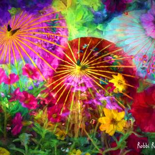 Nature collage wallpaper