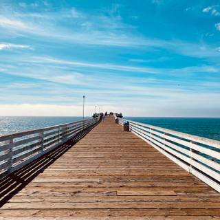 Beach pier wallpaper