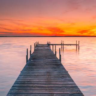 Beach pier wallpaper