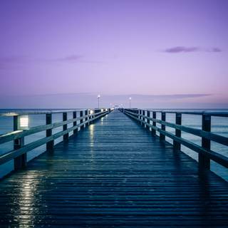 Beach pier wallpaper