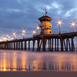 Beach pier wallpaper
