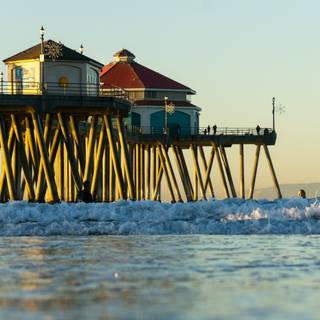 Beach pier wallpaper