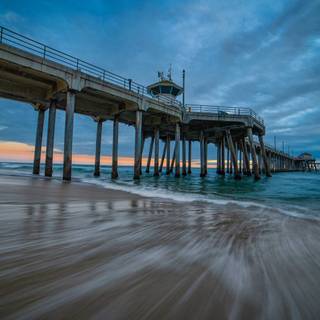 Beach pier wallpaper