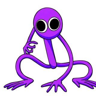 Purple Rainbow Friends wallpaper