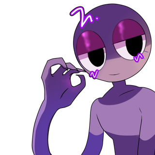 Purple Rainbow Friends wallpaper