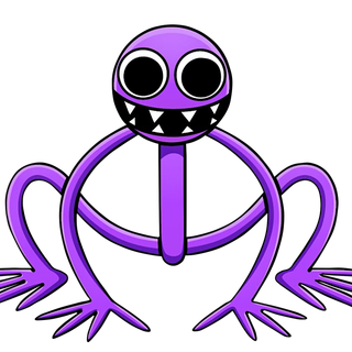 Purple Rainbow Friends wallpaper