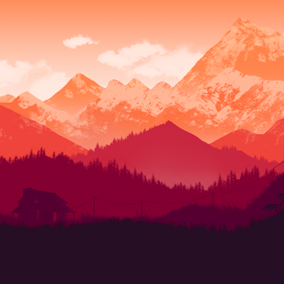 Digital forest wallpaper