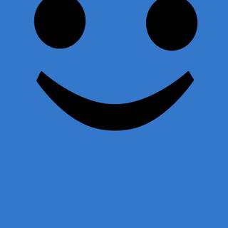 Blue smile wallpaper