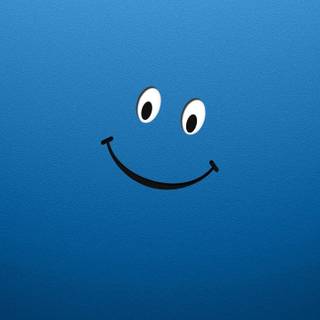 Blue smile wallpaper