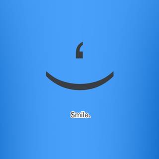 Blue smile wallpaper