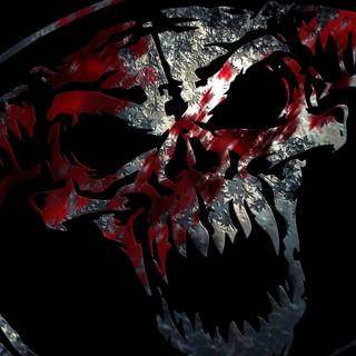 Skull blood wallpaper