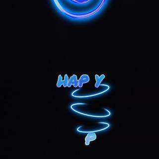 Blue smile wallpaper