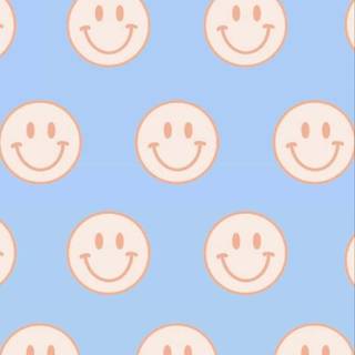 Blue smile wallpaper