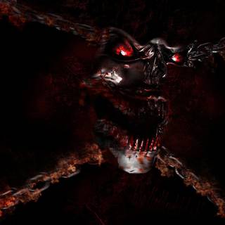 Skull blood wallpaper