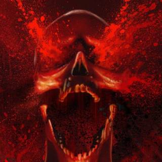 Skull blood wallpaper