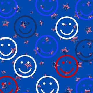 Blue smile wallpaper
