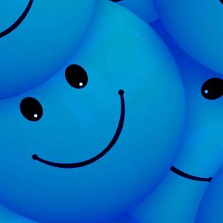 Blue smile wallpaper