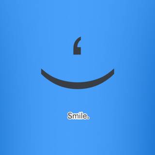 Blue smile wallpaper