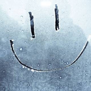 Blue smile wallpaper