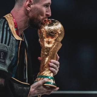 Messi trophies wallpaper