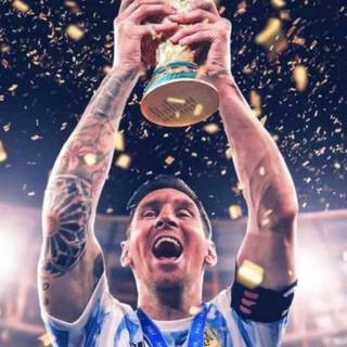 Messi trophies wallpaper