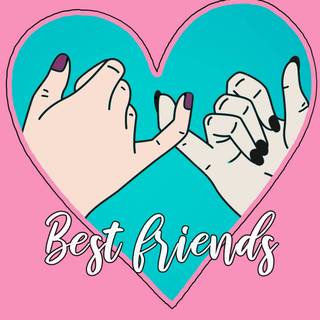 BFF hearts wallpaper