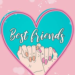 BFF hearts wallpaper
