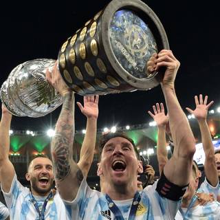 Messi trophies wallpaper