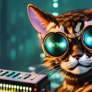 Cat DJ wallpaper