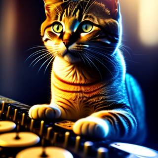 Cat DJ wallpaper
