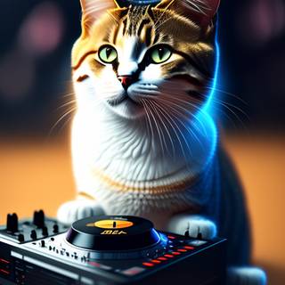 Cat DJ wallpaper