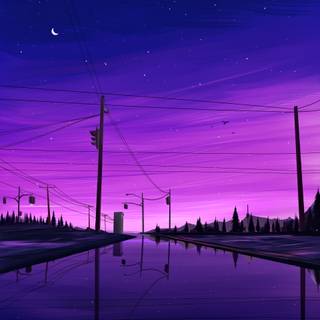 Calm night wallpaper