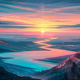 Animated landscapes wallpaper